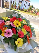 Букет цветов из:  Герберы #REPLACE_PRED# Шеметово